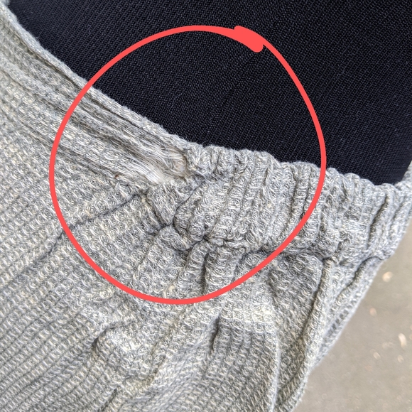 FLAX 100% Linen Wrap Skirt Sz M with FLAW see pics - Picture 5 of 11